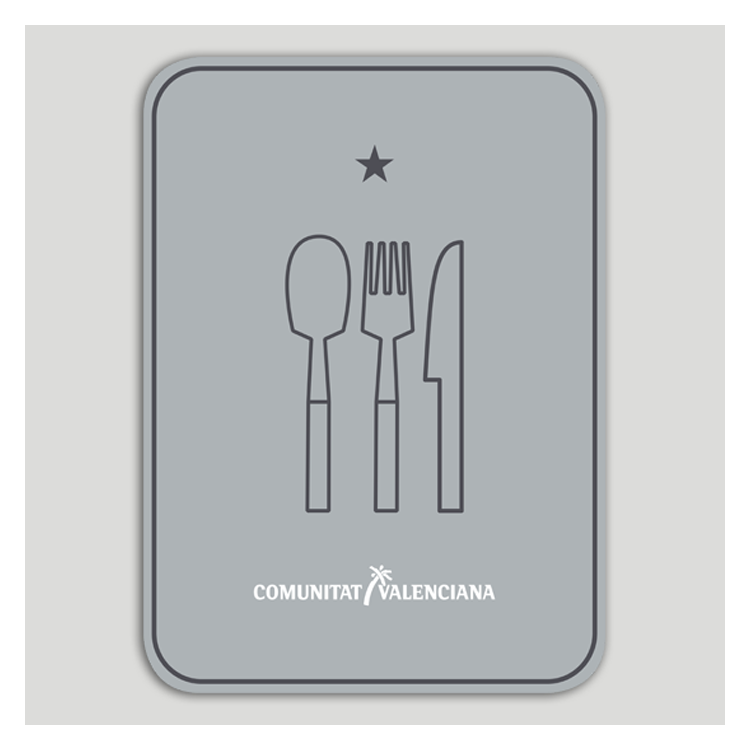 Distinctive plate Restaurant one star - Valencian Community