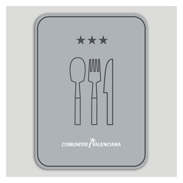 Distinctive plate Three-star restaurant - Valencian Community