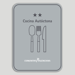 Distinctive plate Two-star native cuisine restaurant - Valencian Community