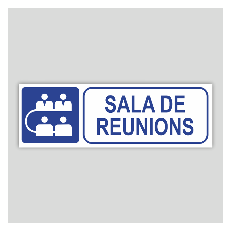 Cartell informatiu de sala de reunions