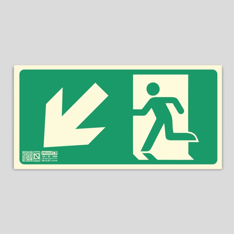 Exit to the left going down